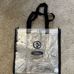 Clear Pittsburgh Steelers Stadium Bag with Ford Logo